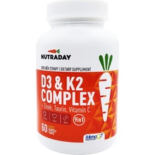 Nutraday D3 + K2 Complex 60 rostlinných kapslí