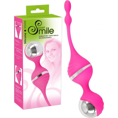 Smile Love Ball - vibračná venušina guľôčka ružová