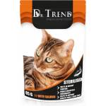 Dr. TREND Dr trend Мокра храна /пауч/ за кастрирани котки, със сьомга