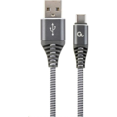 Gembird CC-USB2B-AMCM-1M-WB2 USB 2.0 AM na Type-C, (AM/CM), 1m, šedo-bílý