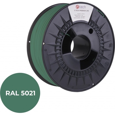 C-Tech Premium Line PLA, vodní modrá, RAL5021, 1,75mm, 1kg