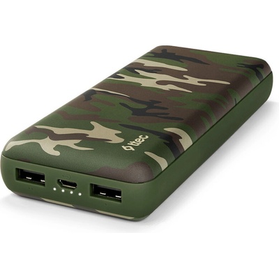 Ttec Външна батерия ReCharger 20.000mAh Universal Mobile Charger - Green Camouflage, 118093