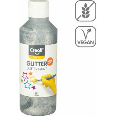 Creall Glitter trblietavá farba 250 ml strieborná