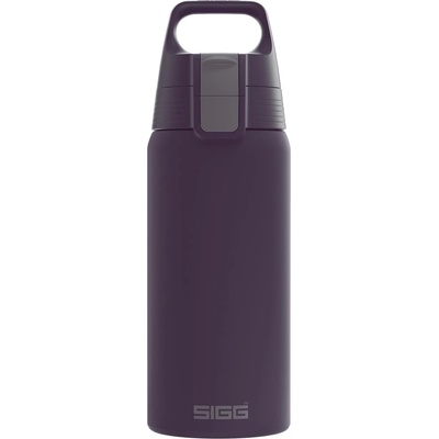 SIGG - Insulated drinking bottle - Shield Therm One Nocturne thermos bottle - carbonated drinks - leak-proof - dishwasher safe - BPA-free - 90% recycled stainless steel - dark purple - 0.5L - 6022.50