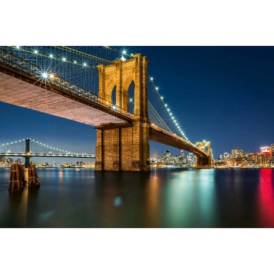 Dimex MS-5-3007 Vliesová fototapeta Brooklynský most z Manhattanu rozměry 375 x 250 cm