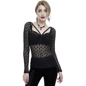 Devil fashion дамска тениска с дълги ръкави devil fashion - vitrage - tt190