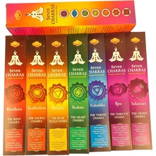 Sandesh SAC Vonné tyčinky Seven Chakras 7 x 5 tyčinek