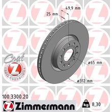 ZIMMERMANN Brzdový kotúč 100330020