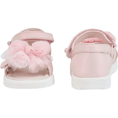 Mayoral Бебешки сандали Mayoral - С панделка, розови, размер 24 (25-41636-071-24)