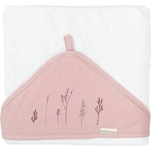 Bimbidreams Хавлия с качулка Bimbidreams - Niza, 100 x 100 cm, White/Purple (8499000799878) - baby