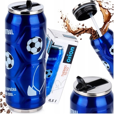 Orion Termoska plechovka Orion futbal 500 ml modrá