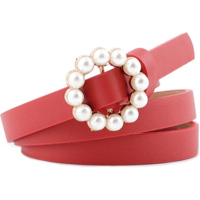 Girly Červený pásek Elegant B889/RED