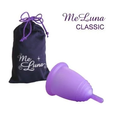 Me Luna Менструална чашка Me Luna размер L плюс 10 таблетки за стерилизация Класик (Classic) Пръчица Лилав