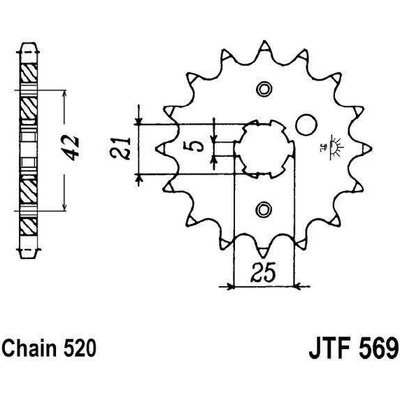 JT Sprockets JTF 569-14 | Zboží Auto