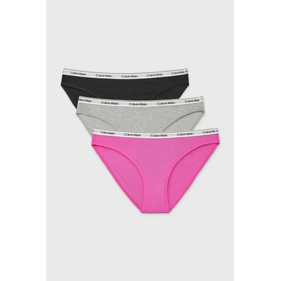 Calvin Klein 3PACK класически бикини Calvin Klein Icon Logo (3pLV00QD5207FQN_kal)