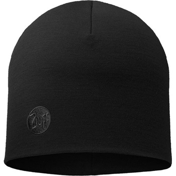 Buff čiapka Heavyweight Merino Wool Hat Solid black