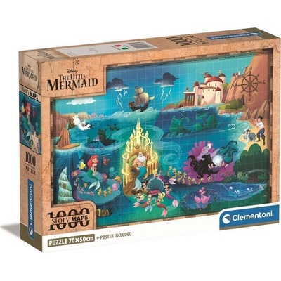 Clementoni Compact Disney MapsLittleMerm.39783 1000 dielov