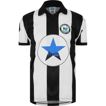 Score Draw Футболна фланелка Score Draw Newcastle United 1982 Home Shirt Adults - Black/White