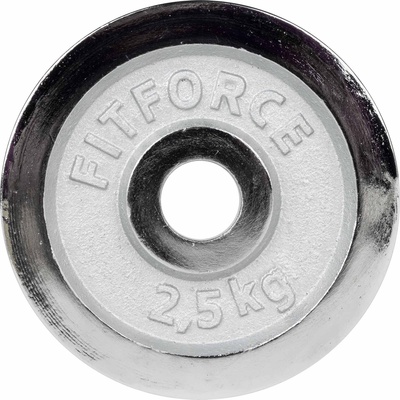Fitforce ДИСК ЗА ЩАНГА 2, 5 КГ chrom 30 ММ 2, 5 КГ