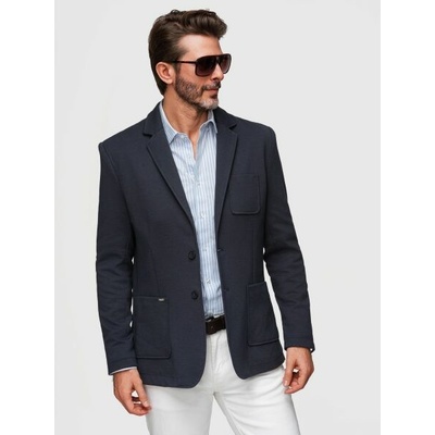 Tmavomodré športové slim fit sako V3 M165