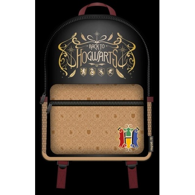 Curerůžová Harry Potter Barevný znak černý nylon
