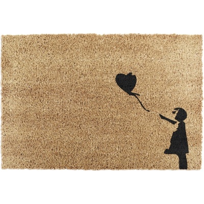Artsy Mats Изтривалка от кокосови влакна 40x60 cm Girl With a Ballon - Artsy Doormats (IMG-BALLOONS)