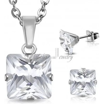 Image 1 of Комплект дамски бижута „Square Crystal