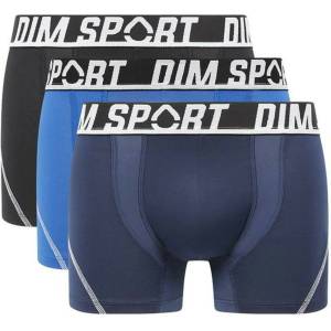 DIM SPORT MICROFIBRE BOXER 3x - Мъжки спортни боксерки 3 броя - черен - син DIM | Sin | МЪЖЕ | L