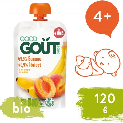 Good Gout Bio Meruňka s banánem 120 g – Zboží Dáma