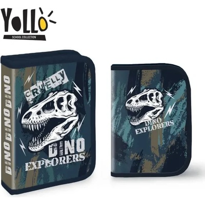 Несесер YoLLo с 1 цип, 30 части DINO EXPLORERS