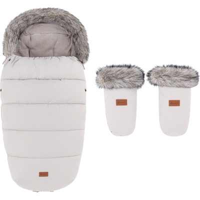 Petite&Mars Set zimný Comfy 4v1 Furry Champagne Shower