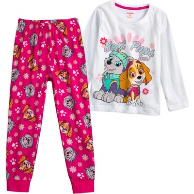 Dívčí pyžamo Paw Patrol bílé