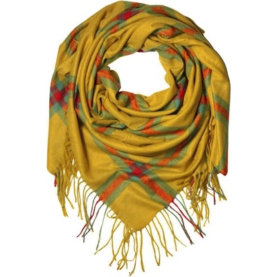 Pashmina Labe zimní šála hořčičová CHZ-313 žlutá