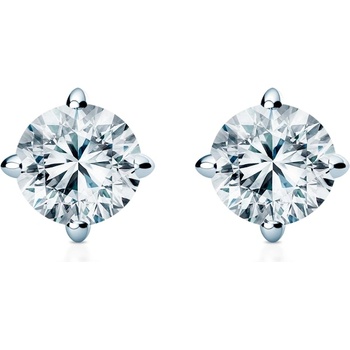 SAVICKI Обеци The Light: бяло злато, лабораторни диаманти