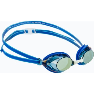 Speedo Детски очила за плуване Speedo Vanquisher 3.0 Mirror cobalt pop / cobalt / gold mirror