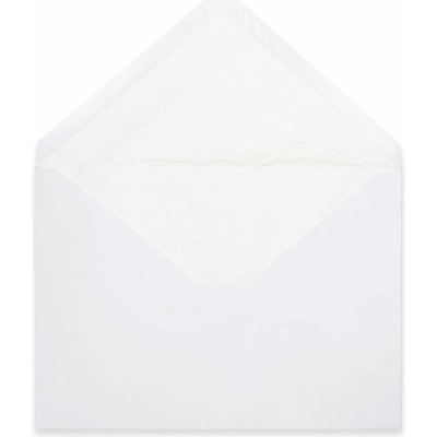 Vystlané obálky - 114 x 162 mm (C6) - Bílá + bílý luxusní papír