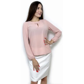 Image 1 of mar. fashion Дамска блуза с дълъг ръкав цвят пепел от рози (02229-53a-01)