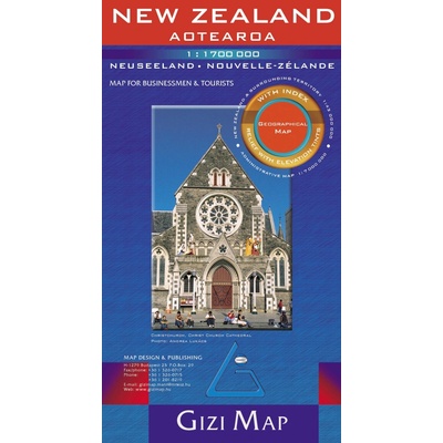Zealand Aotearoa Geographical Map