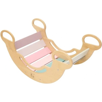 Montessori ELIS DESIGN hojdačka 6in1 smile pastel