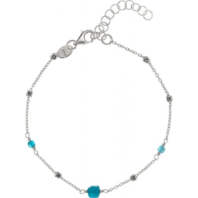 Alisia stříbrný náramek s korálky apatitu AL4099-Argento-Apatite