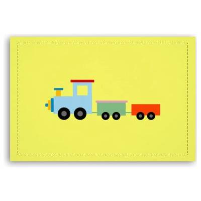 Fotoobraz 90x60 cm střední Kids train