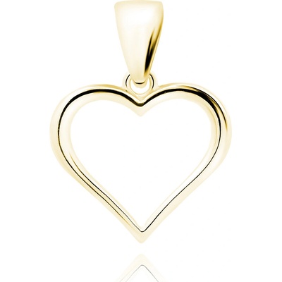 Olivie Stříbrný přívěsek Srdce Gold 5216