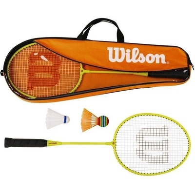 Wilson Junior Badminton Kit Orange/Yellow L3 Комплект за бадминтон
