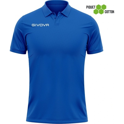 Givova polo triko polo Cotone Piquet Summer modrá