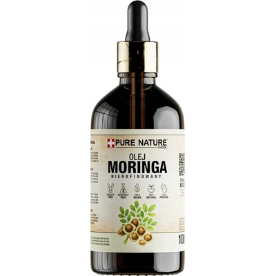 MORINGOVÝ OLEJ PŘÍRODNÍ, NERAFINOVANÝ, ZA STUDENA LISOVANÝ PURE NATURE 100 ml