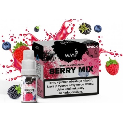 WAY to Vape Berry Mix 4 x 10 ml 3 mg