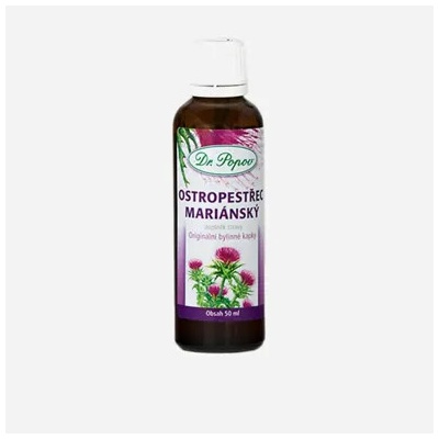 Dr.Popov Ostropestřec mariánský originální bylinné kvapky 50 ml