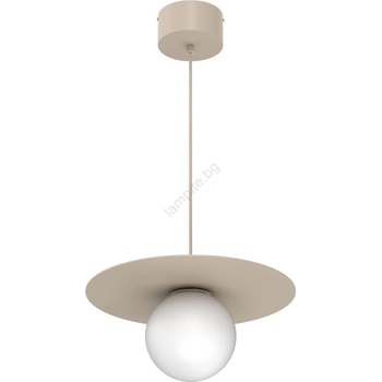 Luminex Висяща лампа на шнур FLAT 1xE27/15W/230V бежова (LU9583)