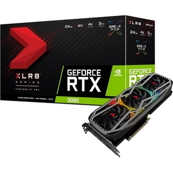 PNY GeForce RTX 3090 XLR8 Gaming REVEL EPIC-X RGB Triple Fan Edition 24GB GDDR6X VCG309024TFXPPB
