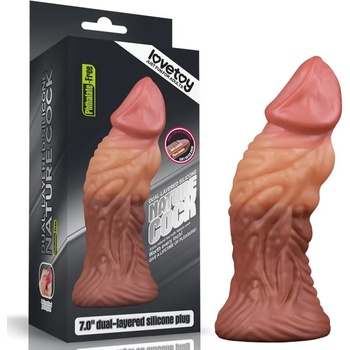 Image 1 of Lovetoy Dual layered Platinum Silicone Plug 7.0